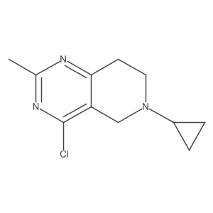 4-Chloro-6-cyclopropyl-2-methyl-5,6,7,8-tetrahydropyrido[4,3-d]pyrimidine Structure