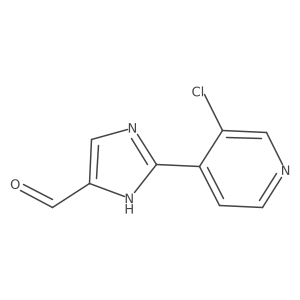 2-(3-Chloro-4-pyridyl)imidazole-5-carbaldehyde结构式