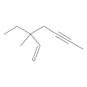 2-Ethyl-2-methylhex-4-ynal结构式