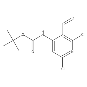 tert-Butyl (2,6-dichloro-3-formylpyridin-4-yl)carbamate Structure
