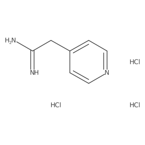 2-(Pyridin-4-yl)ethanimidamide trihydrochloride Structure