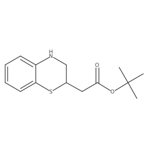 tert-butyl 2-(3,4-dihydro-2H-1,4-benzothiazin-2-yl)acetate Structure