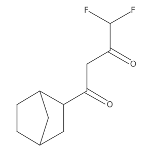 1-{Bicyclo[2.2.1]heptan-2-yl}-4,4-difluorobutane-1,3-dione Structure