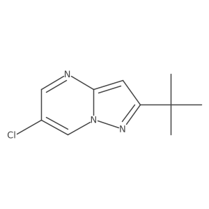 2-Tert-butyl-6-chloropyrazolo[1,5-a]pyrimidine结构式