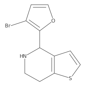 4-(3-bromofuran-2-yl)-4H,5H,6H,7H-thieno[3,2-c]pyridine Structure