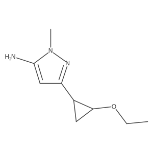 3-(2-ethoxycyclopropyl)-1-methyl-1H-pyrazol-5-amine Structure