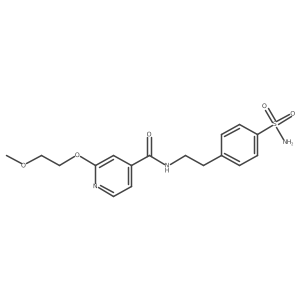 2-(2-methoxyethoxy)-N-(4-sulfamoylphenethyl)isonicotinamide结构式