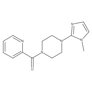 (4-(1-methyl-1H-imidazol-2-yl)piperazin-1-yl)(pyridin-2-yl)methanone结构式