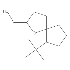 {6-Tert-butyl-1-oxaspiro[4.4]nonan-2-yl}methanol结构式