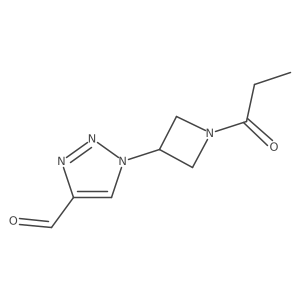 1-(1-propionylazetidin-3-yl)-1H-1,2,3-triazole-4-carbaldehyde结构式