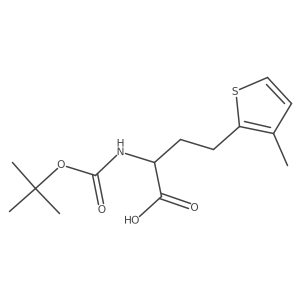 2-((Tert-butoxycarbonyl)amino)-4-(3-methylthiophen-2-yl)butanoic acid Structure