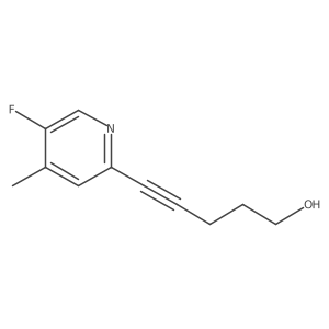 5-(5-Fluoro-4-methylpyridin-2-yl)pent-4-yn-1-ol Structure