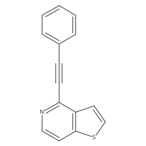 4-(2-Phenylethynyl)thieno[3,2-c]pyridine Structure