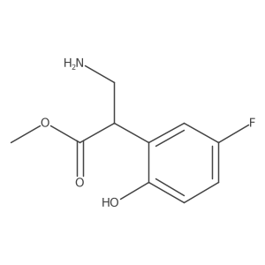 Methyl 3-amino-2-(5-fluoro-2-hydroxyphenyl)propanoate结构式