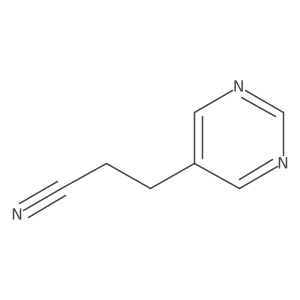3-(Pyrimidin-5-yl)propanenitrile Structure