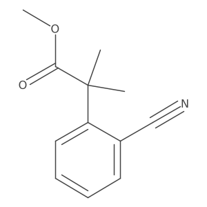 Methyl 2-(2-cyanophenyl)-2-methylpropanoate结构式