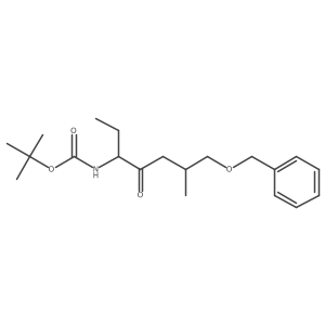 tert-butyl N-[(3R)-7-(benzyloxy)-6-methyl-4-oxoheptan-3-yl]carbamate结构式