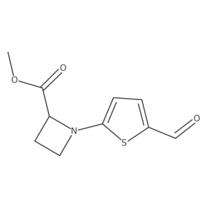 Methyl 1-(5-formylthiophen-2-yl)azetidine-2-carboxylate Structure