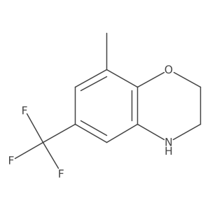 8-methyl-6-(trifluoromethyl)-3,4-dihydro-2H-1,4-benzoxazine结构式