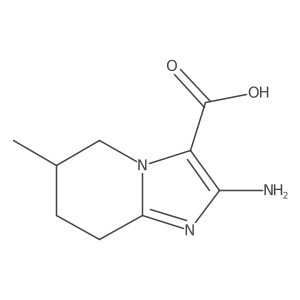2-amino-6-methyl-5H,6H,7H,8H-imidazo[1,2-a]pyridine-3-carboxylic acid Structure