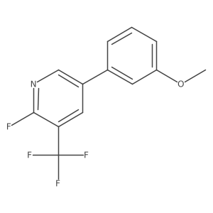 2-Fluoro-5-(3-methoxyphenyl)-3-(trifluoromethyl)pyridine结构式