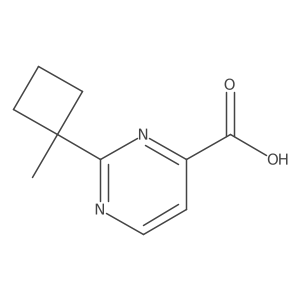2-(1-Methylcyclobutyl)pyrimidine-4-carboxylic acid Structure