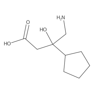 4-Amino-3-cyclopentyl-3-hydroxybutanoic acid Structure