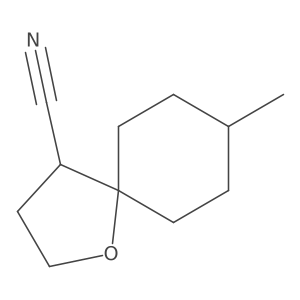 8-Methyl-1-oxaspiro[4.5]decane-4-carbonitrile Structure