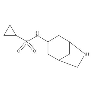 N-{6-azabicyclo[3.2.1]octan-3-yl}cyclopropanesulfonamide Structure