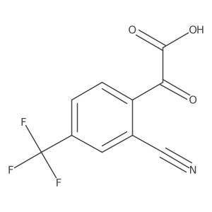 2-[2-Cyano-4-(trifluoromethyl)phenyl]-2-oxoacetic acid结构式