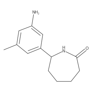 7-(3-Amino-5-methylphenyl)azepan-2-one Structure