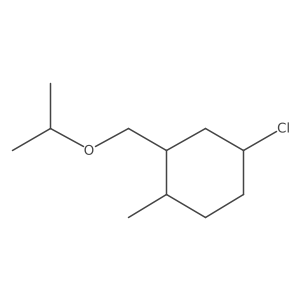 4-Chloro-1-methyl-2-[(propan-2-yloxy)methyl]cyclohexane结构式
