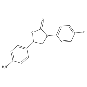 5-(4-Aminophenyl)-3-(4-fluorophenyl)-1,3-oxazolidin-2-one结构式