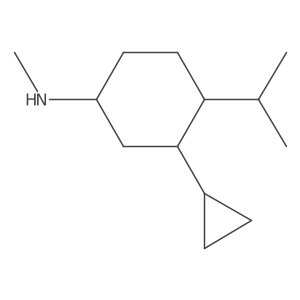 3-cyclopropyl-N-methyl-4-(propan-2-yl)cyclohexan-1-amine结构式