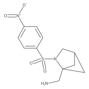 [2-(4-Nitrobenzenesulfonyl)-2-azabicyclo[2.1.1]hexan-1-yl]methanamine结构式