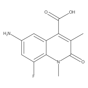 6-Amino-8-fluoro-1,3-dimethyl-2-oxo-1,2-dihydroquinoline-4-carboxylic acid Structure