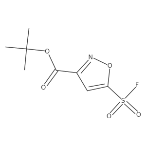 Tert-butyl 5-(fluorosulfonyl)-1,2-oxazole-3-carboxylate Structure