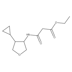 Ethyl 2-[(4-cyclopropyloxolan-3-yl)carbamoyl]acetate Structure