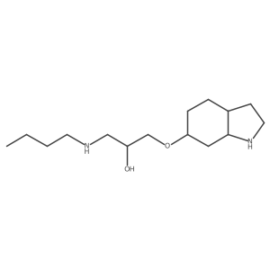 1-(butylamino)-3-(octahydro-1H-indol-6-yloxy)propan-2-ol结构式