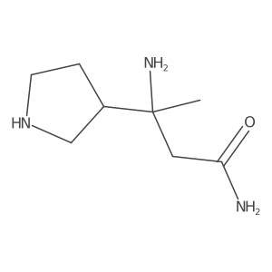 3-Amino-3-(pyrrolidin-3-yl)butanamide Structure