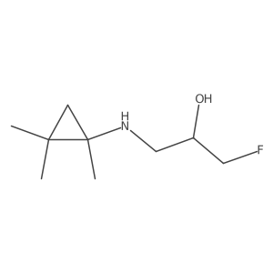 1-Fluoro-3-[(1,2,2-trimethylcyclopropyl)amino]propan-2-ol Structure