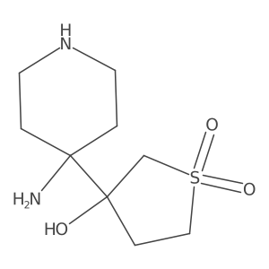 3-(4-Aminopiperidin-4-yl)-3-hydroxy-1lambda6-thiolane-1,1-dione Structure