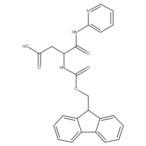 3-({[(9H-fluoren-9-yl)methoxy]carbonyl}amino)-3-[(pyridin-2-yl)carbamoyl]propanoic acid Structure