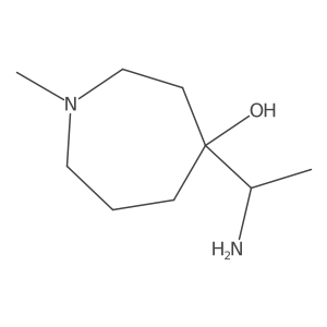 4-(1-Aminoethyl)-1-methylazepan-4-ol结构式