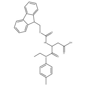 3-[ethyl(4-methylphenyl)carbamoyl]-3-({[(9H-fluoren-9-yl)methoxy]carbonyl}amino)propanoic acid Structure
