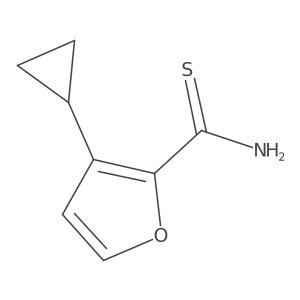 3-Cyclopropylfuran-2-carbothioamide Structure