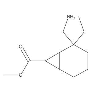 Methyl 2-(aminomethyl)-2-ethylbicyclo[4.1.0]heptane-7-carboxylate Structure