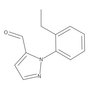 1-(2-ethylphenyl)-1H-pyrazole-5-carbaldehyde结构式