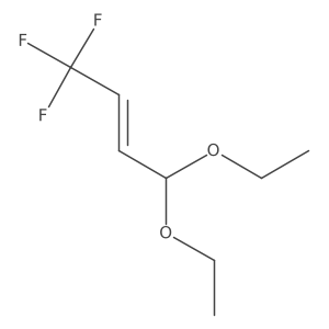 (2E)-4,4-diethoxy-1,1,1-trifluorobut-2-ene结构式