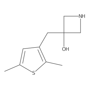 3-[(2,5-Dimethylthiophen-3-yl)methyl]azetidin-3-ol Structure